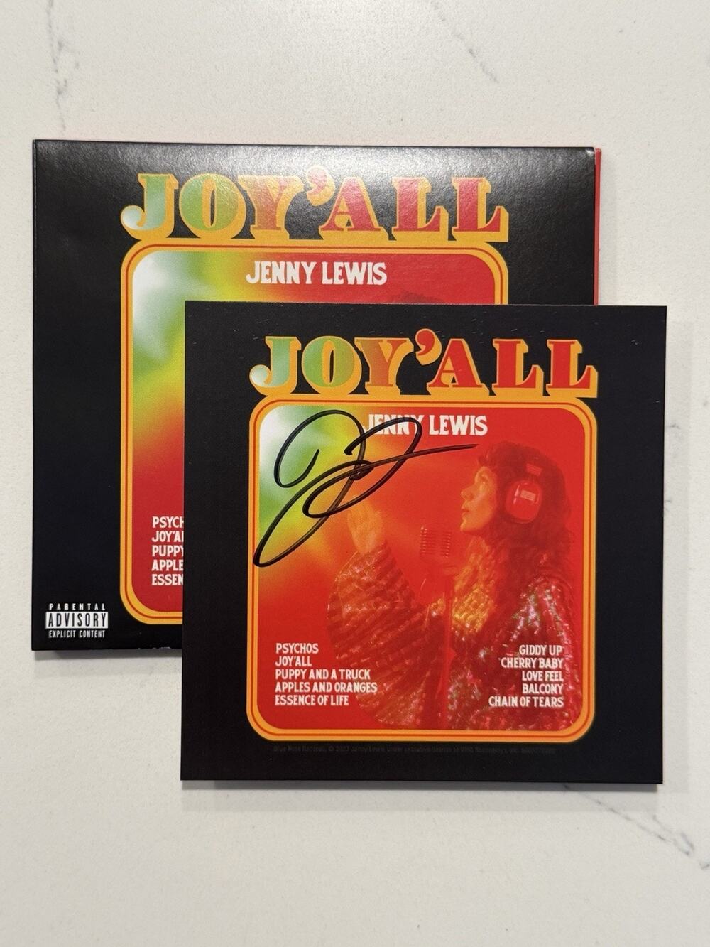 Jenny Lewis Autographed " Joy'All " 5x5 CD Insert SIGNED #2